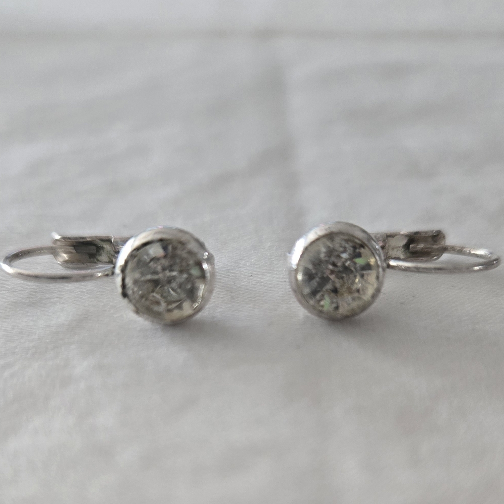 Silver-Tone Clear Crystal Drop Earrings - Women Jewelry